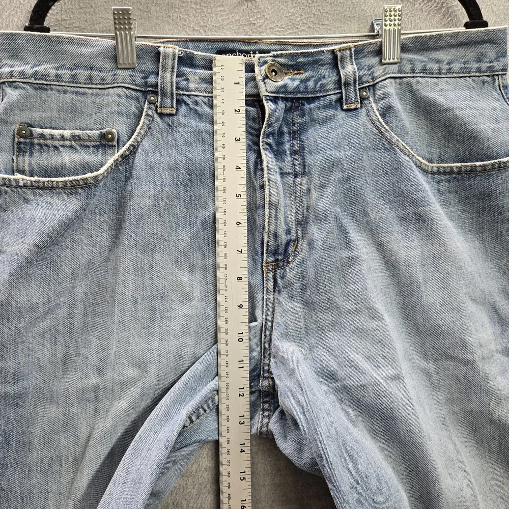 VINTAGE Anchorblue Men Shorts 34 Light Blue Denim Jeans Baggy Grunge Skater‎ Y2K